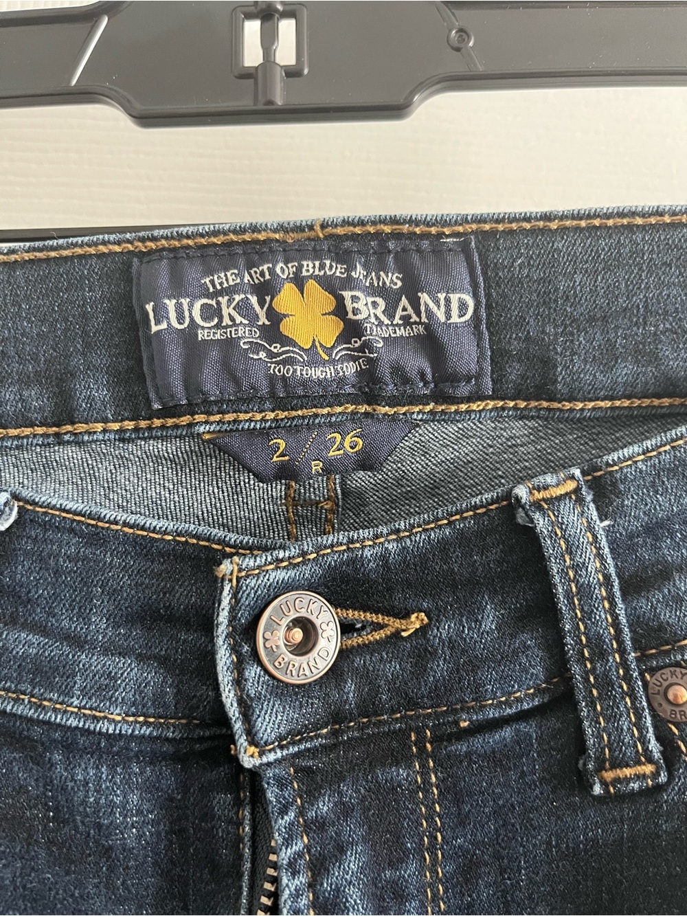 Lucky Brand Charlie Baby Boot Dark Blue Jeans - Picture 2 of 7